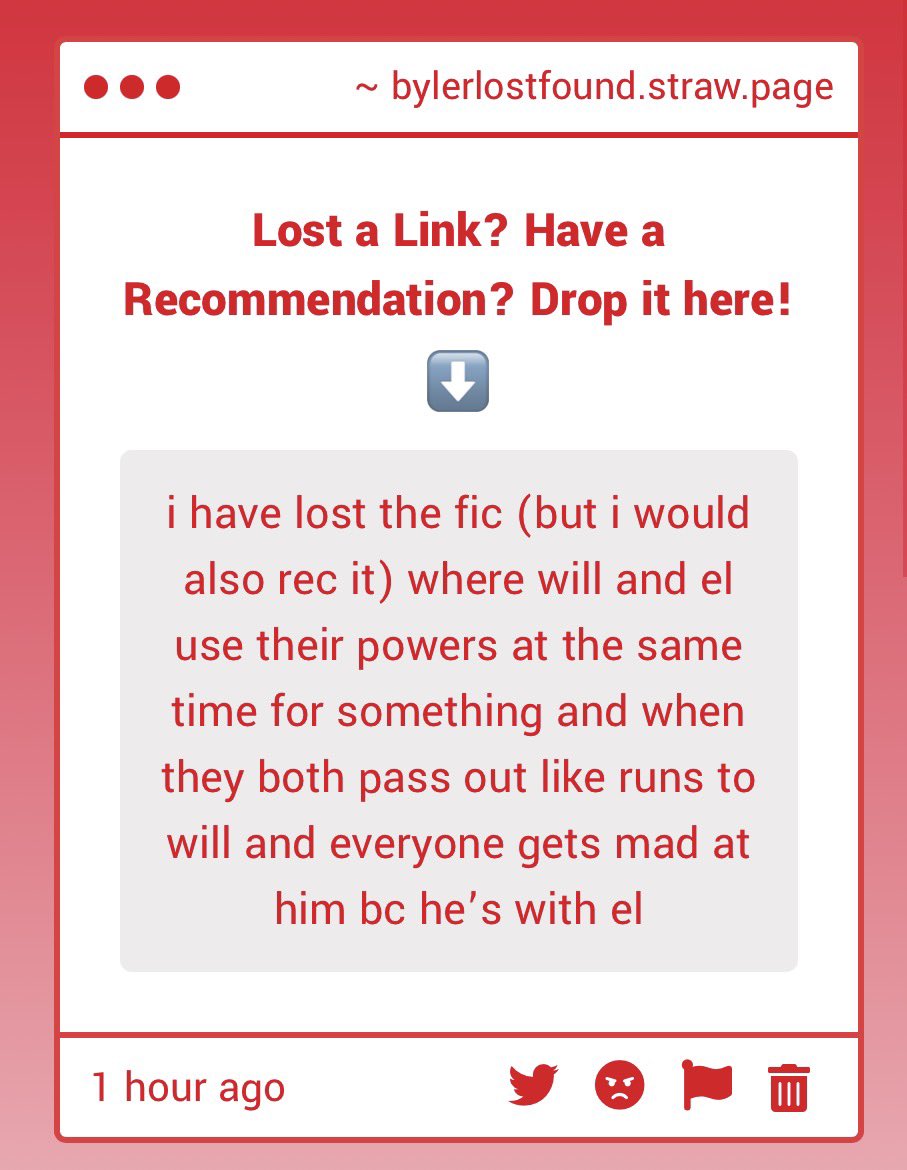 byler fic lost & found tweet media