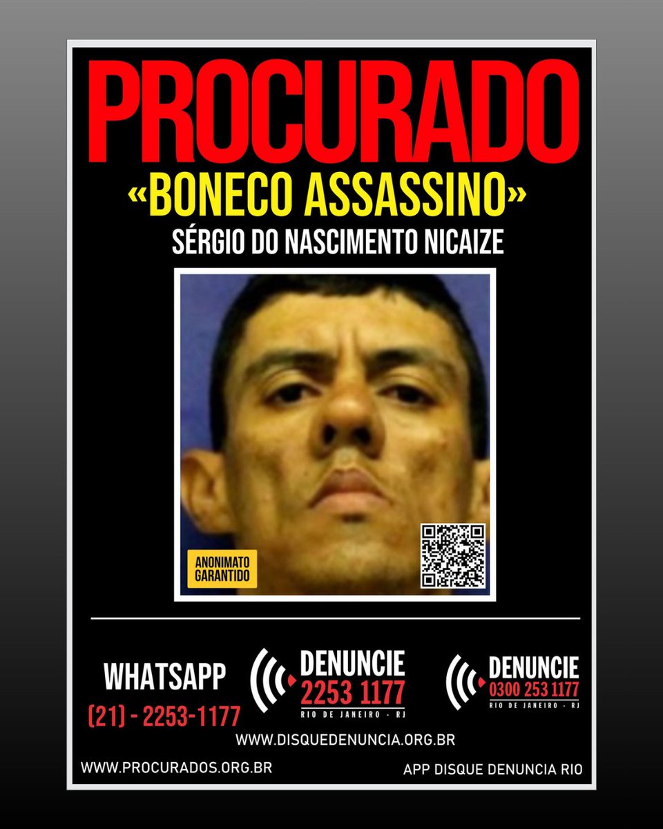 PROCURADOS DO DISQUE DENÚNCIA (2253-1177) tweet media
