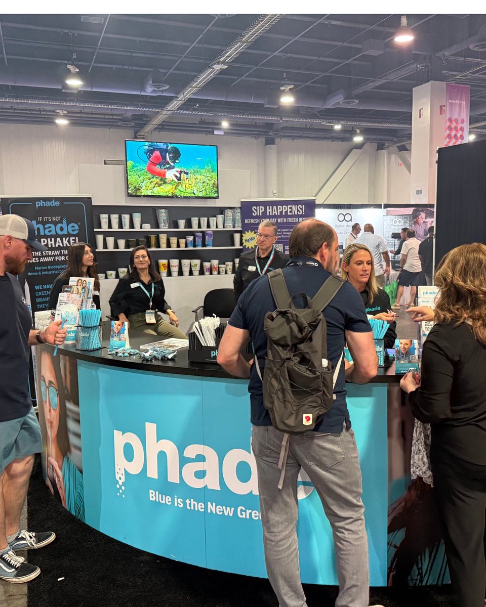 phadeStraws's tweet image. If you’re in Las Vegas for the Bar and Restaurant Expo, let us show you the full line of phade products. Our straws, hot cups, and cutlery are certified marine biodegradable, and home and industrial compostable. 

#phade #marinebiodegradable #compostable