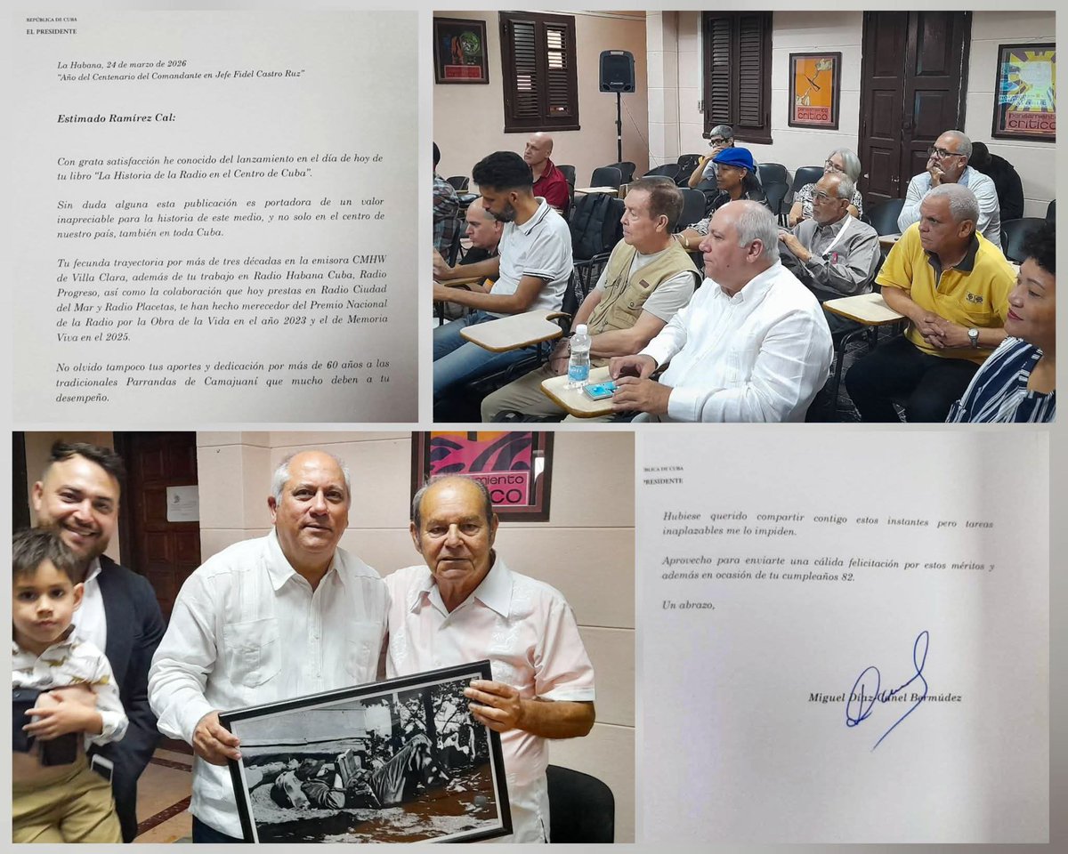 La Radio Cubana se prestigia con este texto del Premio Nacional de Radio, José Gabriel Ramírez Cal. Felicidades al Maestro y amigo en su cumpleaños 82! #MatancerosEnVictoria <a href="/IcsCuba/">Instituto de Información y Comunicación Social</a> <a href="/radio_cubana/">Radio Cubana</a> <a href="/radio26cu/">Radio 26</a> <a href="/RCBCardenas/">Radio Ciudad Bandera</a> <a href="/rllanura/">RadioLlanuradeColón</a> <a href="/RVGiron/">RadioWW</a> <a href="/alfonso_noya/">Alfonso Noya Martínez🇨🇺</a> <a href="/YuzaimaCardona/">Yuzaima Cardona</a> <a href="/BYuniaky/">Yuniasky Crespo Baquero.</a>