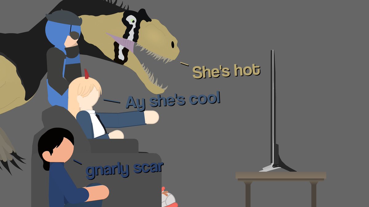kyanzilla's tweet photo. Have more of the Glup Shitto Gang
#Invincible #DinosaurRevolution #ChainsawMan #TrollHunters #TheDinosaurs #Sticknodes https://t.co/LiEuDfOZV3