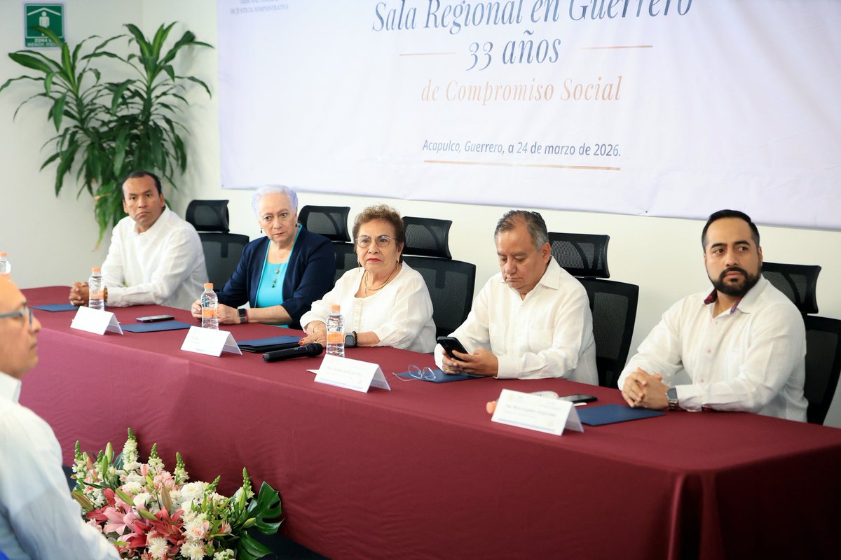 SGG_Gro's tweet photo. En representación de la gobernadora, Evelyn Salgado, la encargada de despacho de la SGG, Anacleta López, asistió a la reinauguración de la Sala Regional en Guerrero del Tribunal Federal de Justicia Administrativa. https://t.co/WP3nVWUWzM