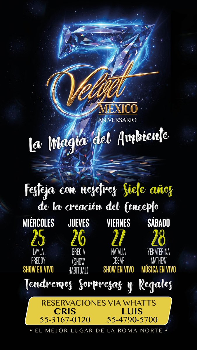 ♠️Luiss Anfitrión de Velvet Mexico. tweet media