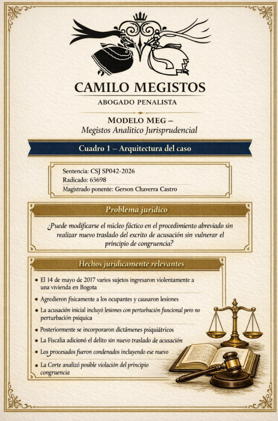 Soyd3lmonton's tweet photo. ANALISIS MEG - SENTENCIA SP042-2026(65698) https://t.co/Z4yZBNXnbo