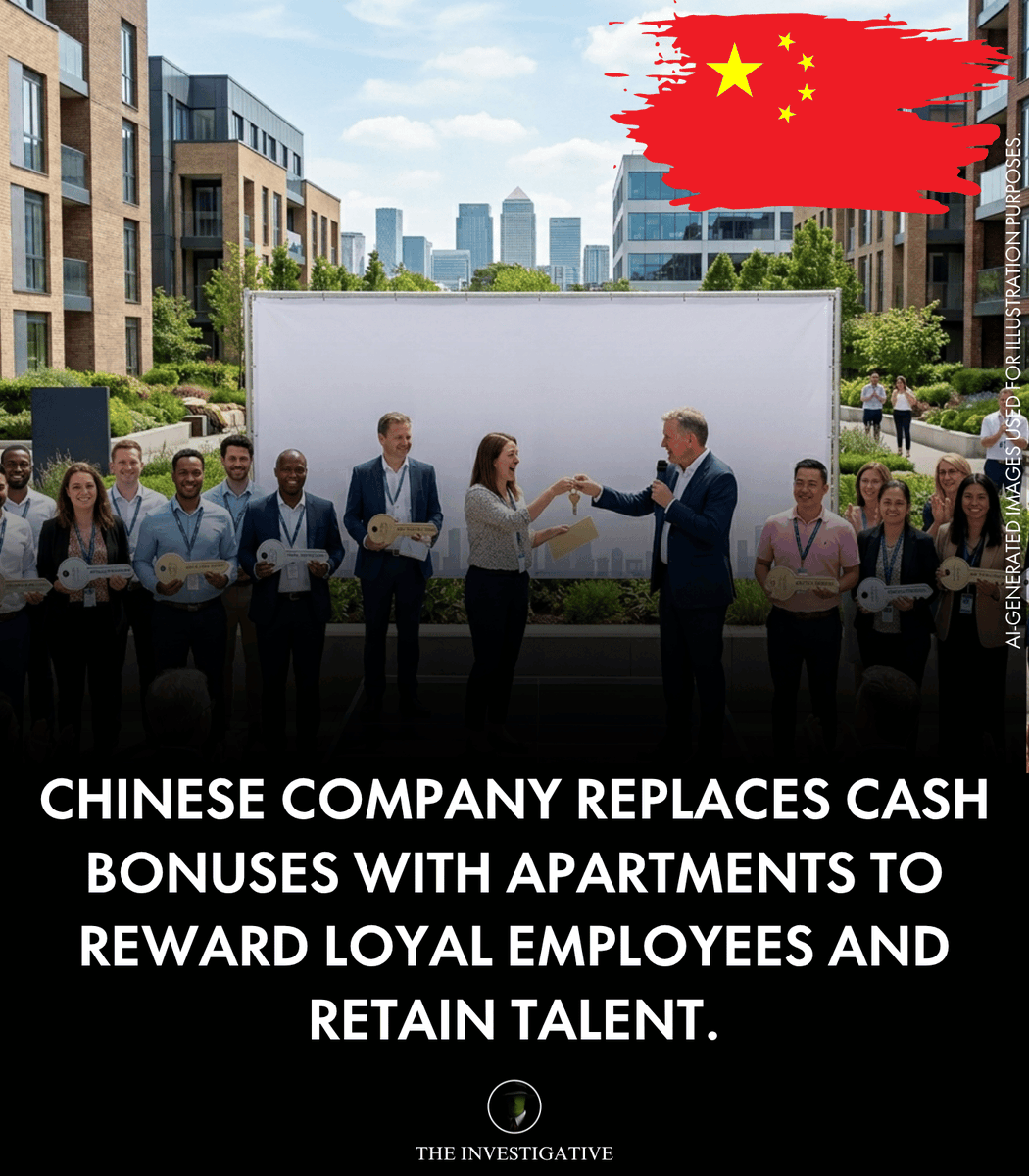 AnonymousNewsHQ's tweet image. A company gave 18 long-term employees fully owned apartments near the office instead of cash bonuses, aiming to boost loyalty and retention.

#fblifestyle #EmployeeEngagement #WorkplaceIncentives #StaffRetention