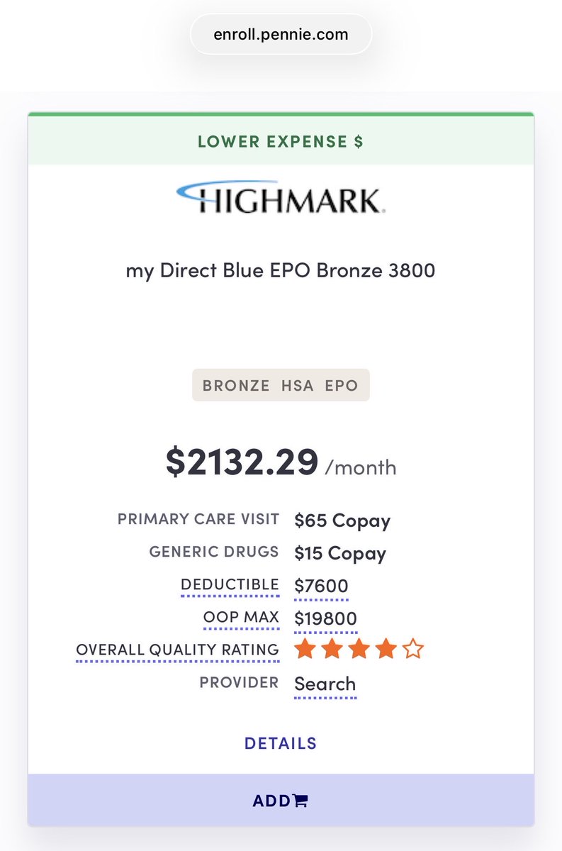 EarthAngel11228's tweet photo. Quick question 🙋‍♀️  

Take a married couple: 50-year-old husband, 63-year-old wife, combined income of $80k.  

Does $2,000+ per month for a high-deductible plan sound like “affordable” coverage under the ACA to you?  

That’s $24,000+ a year… nearly a third of their gross income - before the sky-high deductible even hits.  

Great work 👏