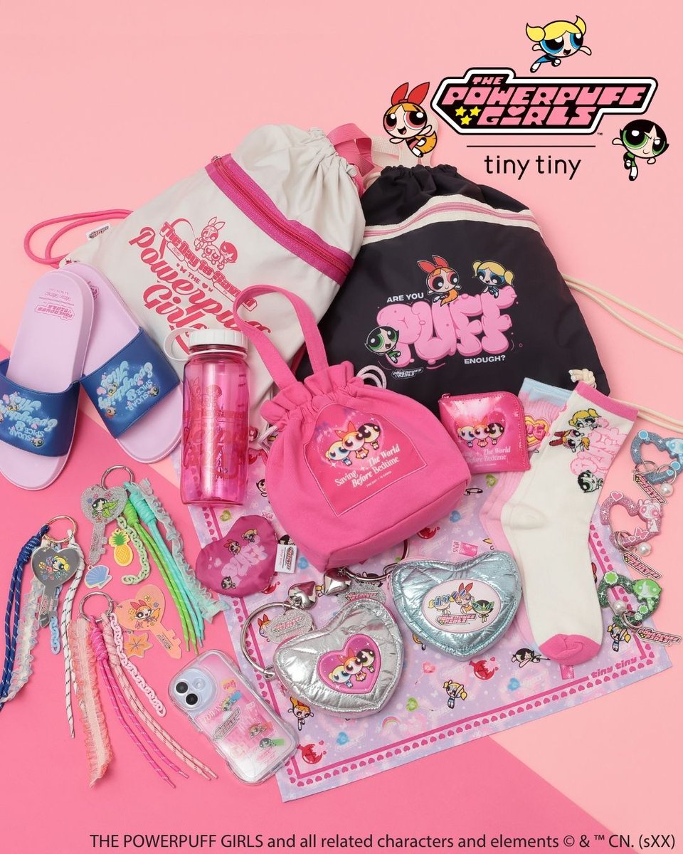 PPGcnjp's tweet photo. 服飾雑貨ブランド #tinytiny から、
#パワーパフガールズ コレクションが発売決定🩷🩵💚

ラメやオーロラのきらめきが可愛い✨
4/23(木)から順次発売予定💞

WEBストアでは3/27(金)10:00から先行予約も☑
🔗https://t.co/rFPz3KCh8P

特別なコレクションをお見逃しなく💗
#パワパフ https://t.co/MTW9MpHyH6