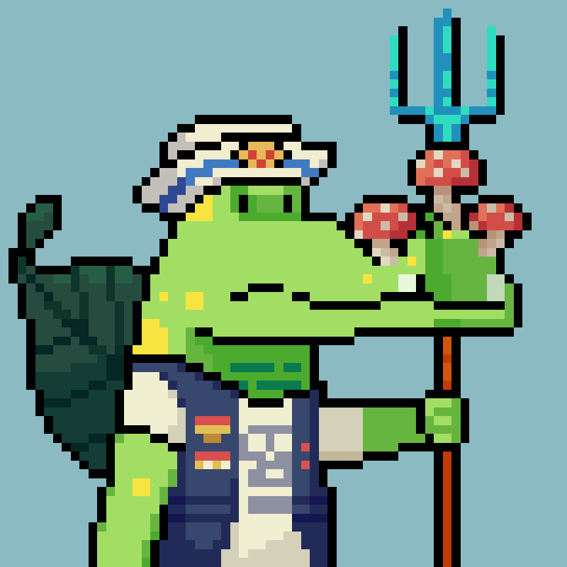 Toothy Greetings 🐊💚 tweet media