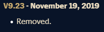 I was wondering when Twisted Treeline was removed and I really thought it was a long time ago. Like a LONG time ago, not the same year of Covid??