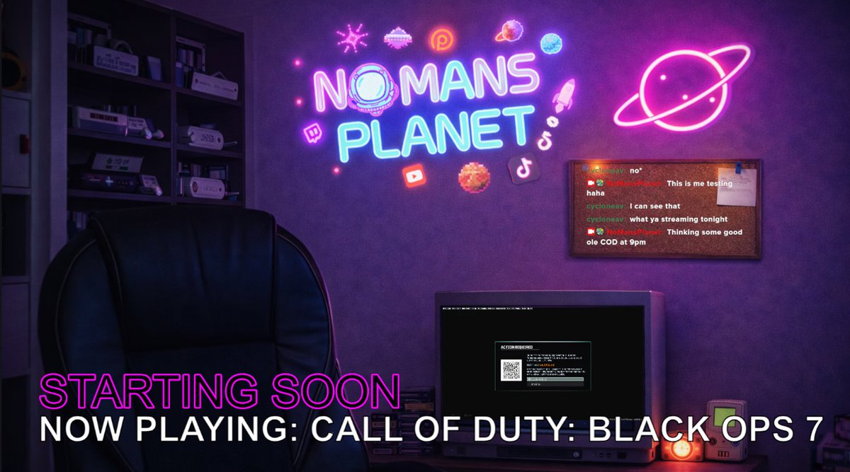 NoMansPlanet's tweet image. Love when your community joins your Twitch channel whilst you are setting up overlays haha Live 9pm if you guys fancy a catch up twitch.tv/nomansplanet #twitchgamer #aginggamer #callofdutyfriends