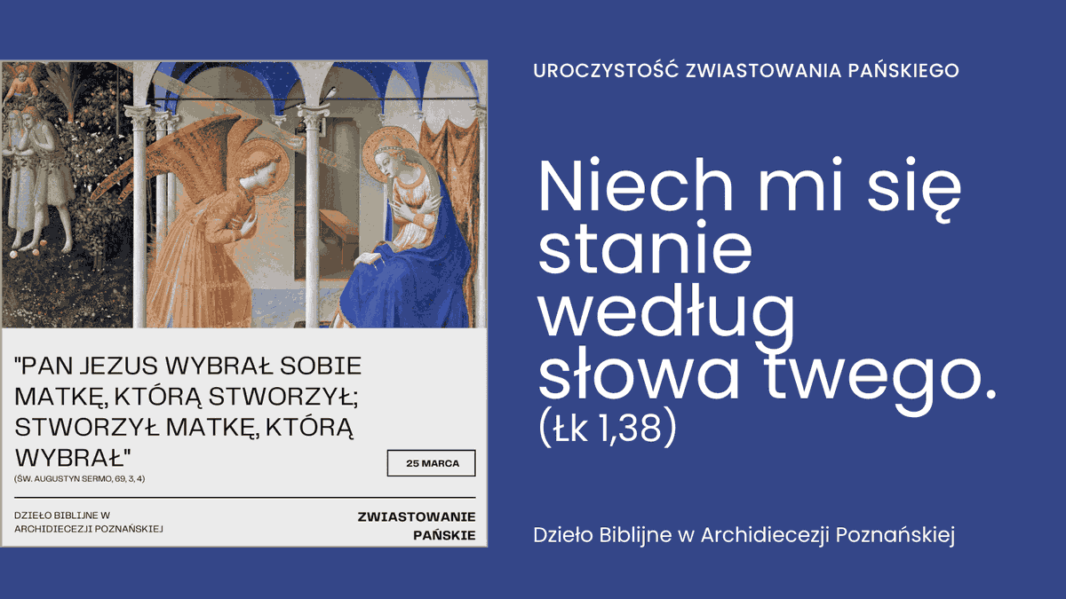 LDPoznan's tweet photo. Bóg zmienia historię świata przez jedno „tak”.

Lectio Divina zaczyna się od słuchania, które przyjmuje wolę Boga z ufnością.
Maryja odpowiada swoim „tak”, a wraz z Nią rozbrzmiewa starotestamentowa obietnica: "Emmanuel Bóg z nami".

#Zwiastowanie #Biblia #LectioDivina #SłowoBoże https://t.co/QNOn4W5PAz