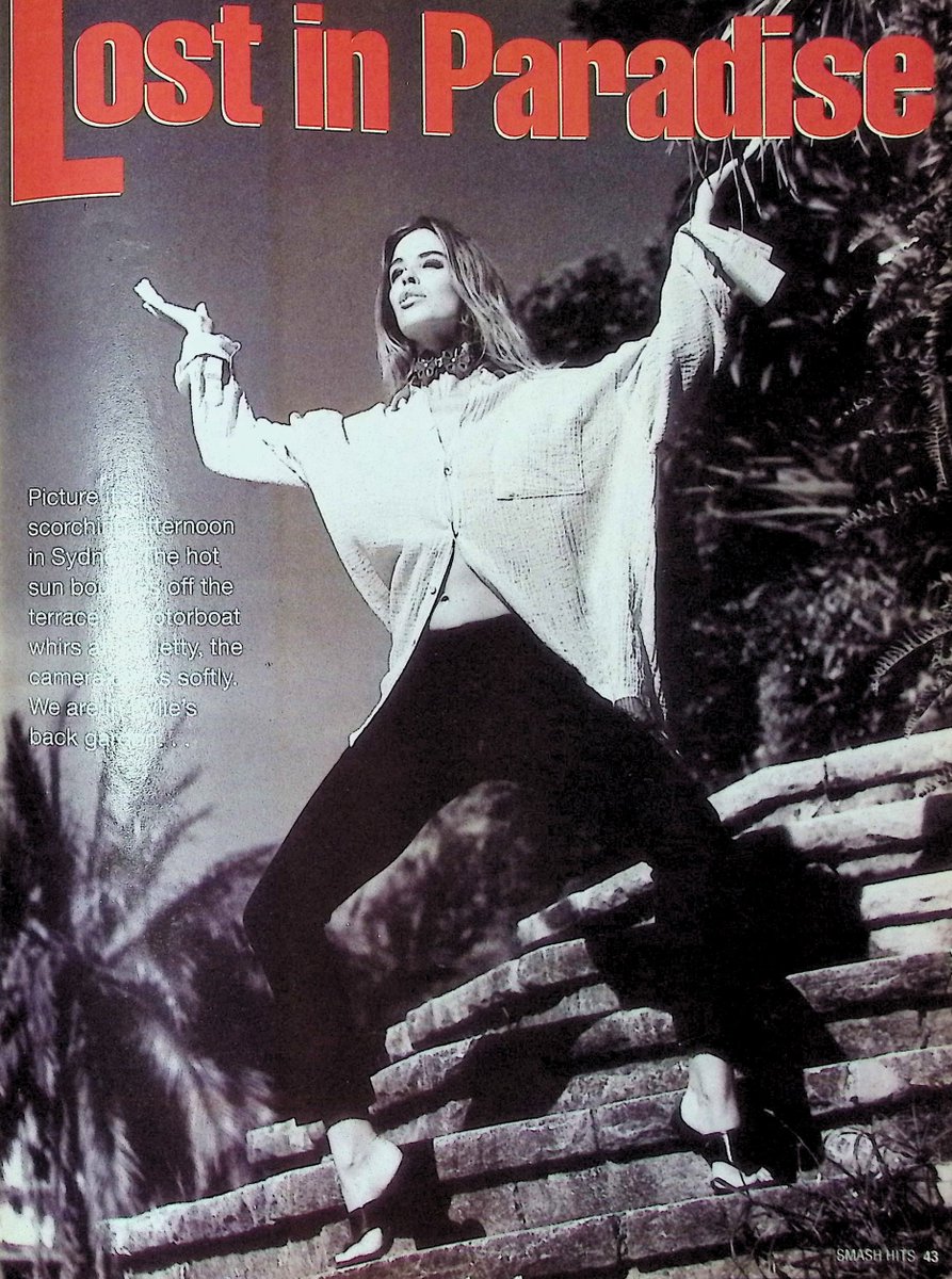 TvDidYouSee's tweet photo. #OnThisDay 15 April 1992 - SMASH HITS
#KylieMinogue is LOST IN PARADISE.
BACKLOT 90210 - #LukePerry shows us where he works.
BEACH BOYS - Are Ride, the UK's finest indie act, about to become Britain's finest pop group?
#Cicero plays with his Weeboy. https://t.co/3uFmbpQ51m