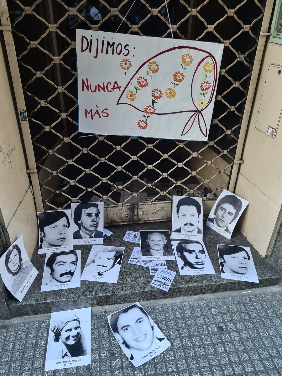 77Nando77's tweet photo. Memoria verdad y justicia #NuncaMás https://t.co/hcL9lbXPdI