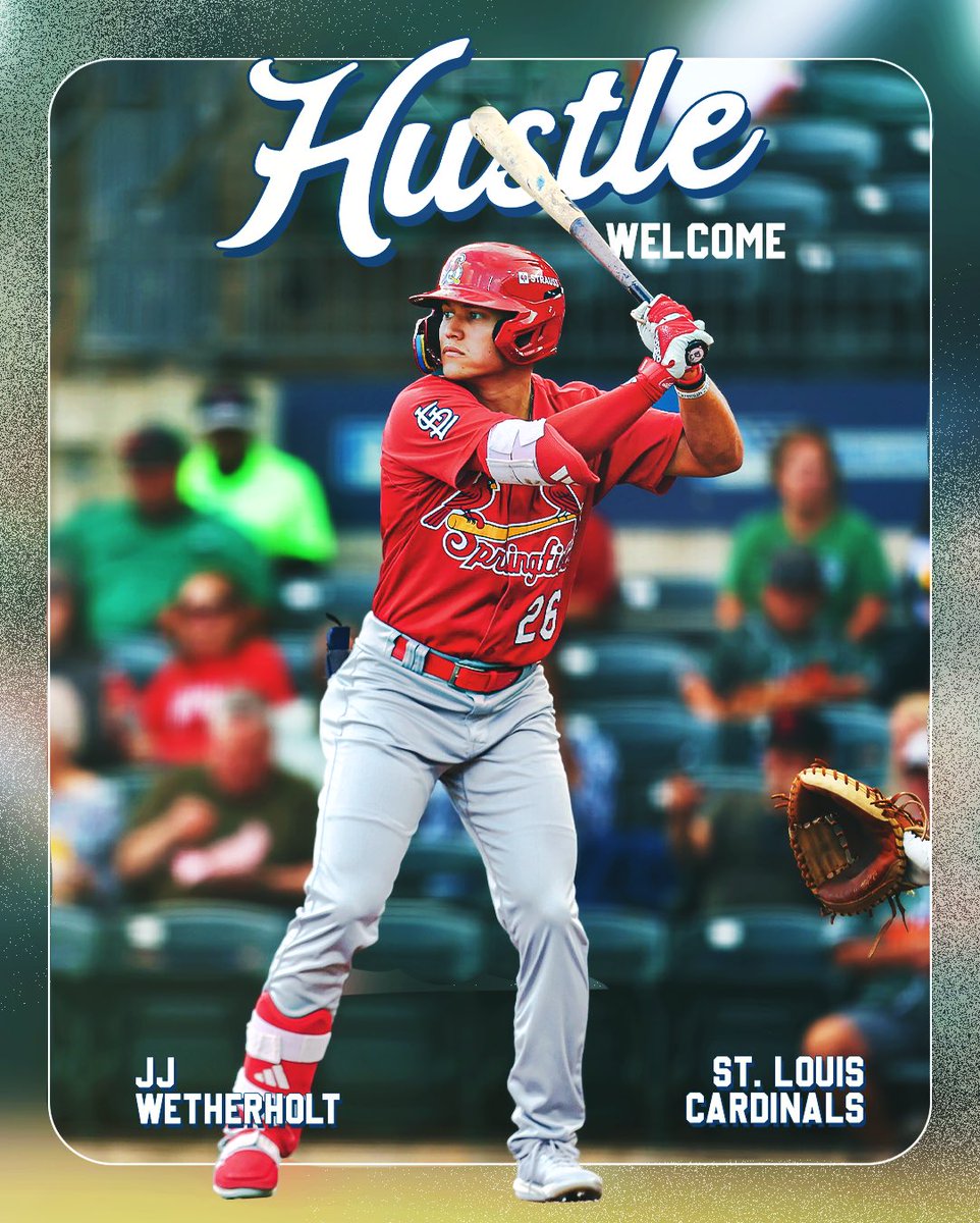 We are proud to welcome St Louis Cardinals #1 prospect - <a href="/jj_wetherholt/">JJ Wetherholt</a> 

JJ was selected 7th overall by <a href="/Cardinals/">St. Louis Cardinals</a> in 2024, becoming the highest draft pick in West Virginia University history.
