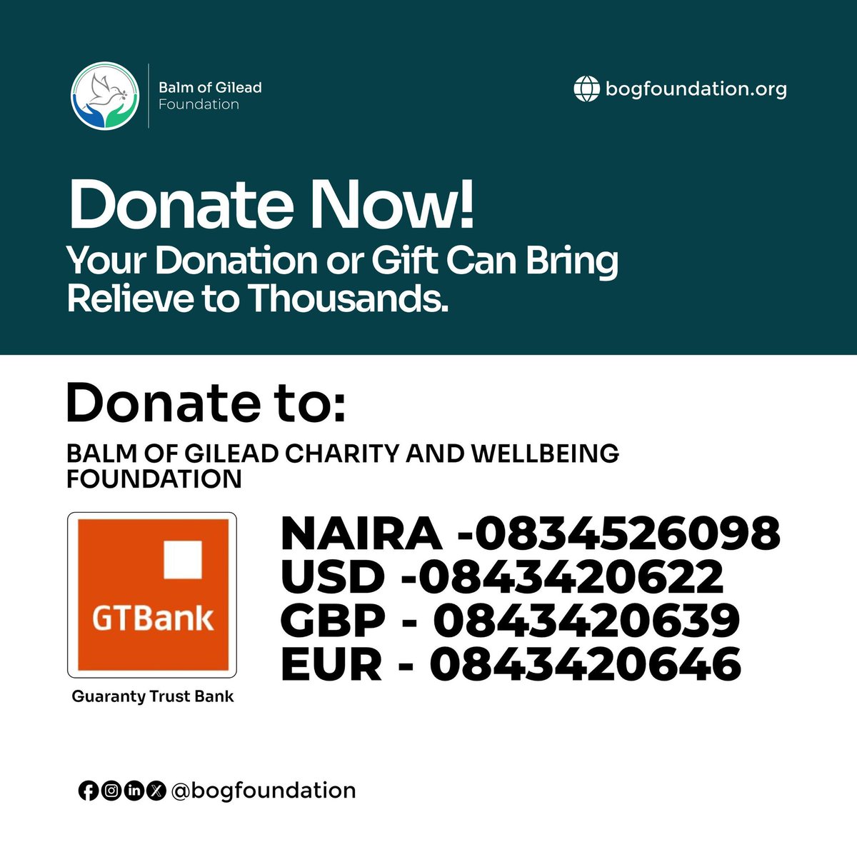 bogfoundation's tweet photo. Join us in making a difference @bogfoundation https://t.co/8ecbRVzx5t