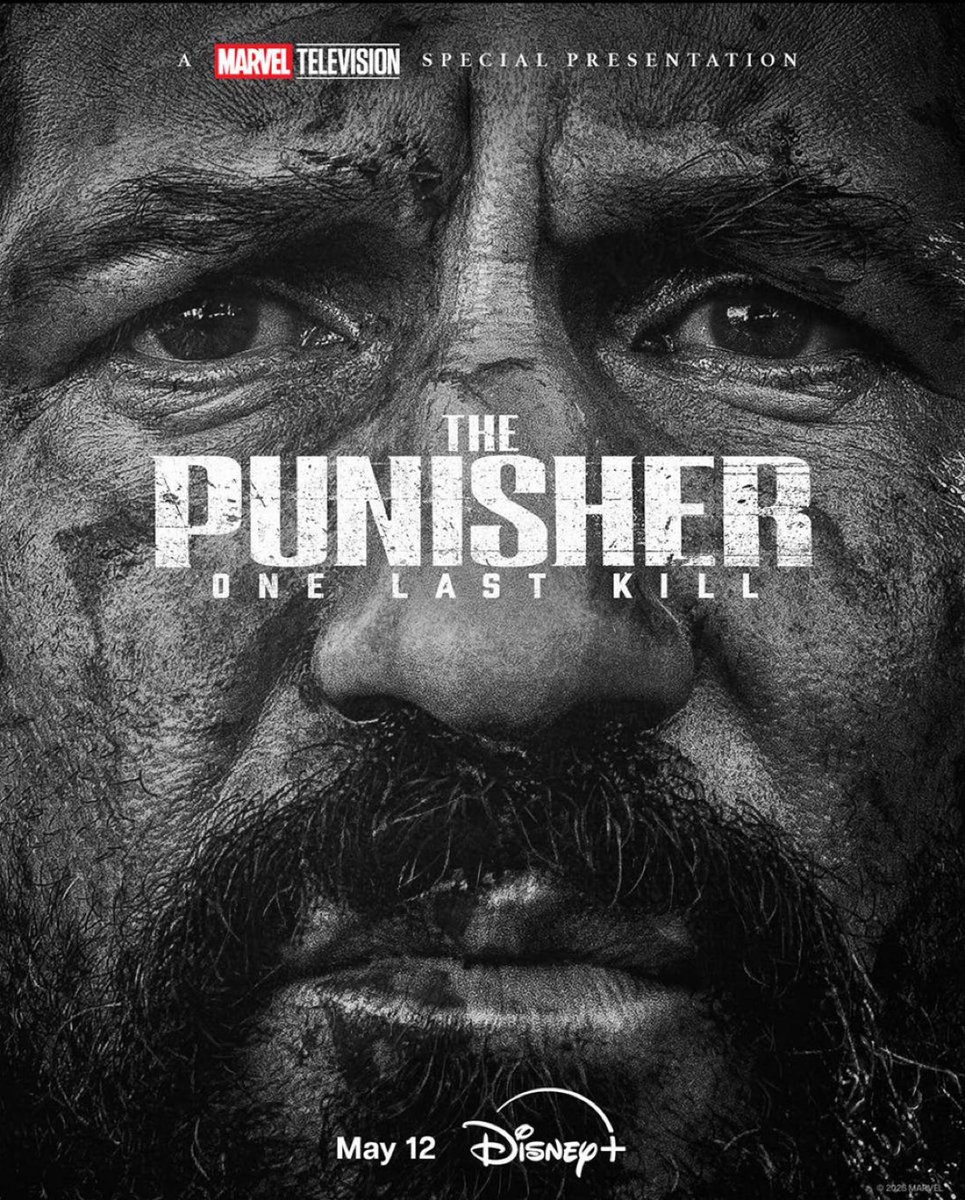 Culture3ase's tweet image. In case you missed it:

‘THE PUNISHER: ONE LAST KILL’ will release on Disney+ on May 12.