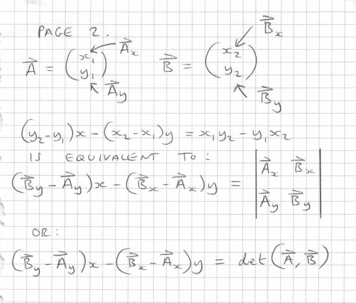 mathsproofs's tweet image. Equation of a line in ℝ² in standard form.

Derived using a determinant.

#gcsemaths #alevelmaths