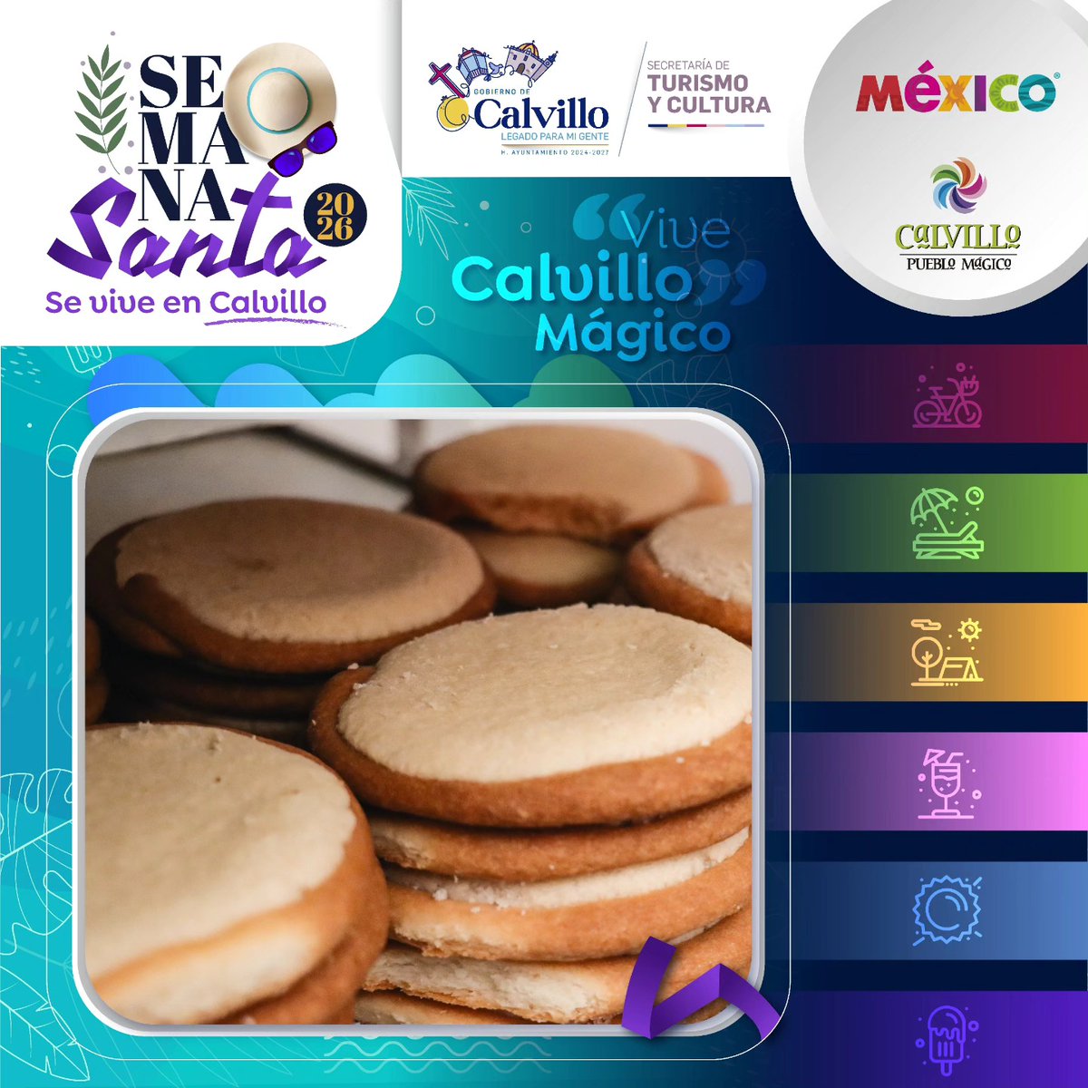 𝙎𝙚𝙢𝙖𝙣𝙖 𝙎𝙖𝙣𝙩𝙖 𝙨𝙚 𝙑𝙞𝙫𝙚 𝙚𝙣 𝘾𝙖𝙡𝙫𝙞𝙡𝙡𝙤
En Semana Santa, el pan de Calvillo es una experiencia que no te puedes perder: recetas tradicionales, recién hecho y con ese sabor que solo encuentras aquí.
Ven y llévate un pedacito de Calvillo contigo.