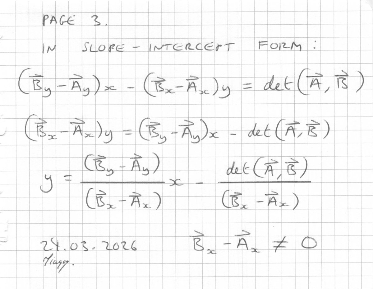 mathsproofs's tweet image. Equation of a line in ℝ² in standard form.

Derived using a determinant.

#gcsemaths #alevelmaths