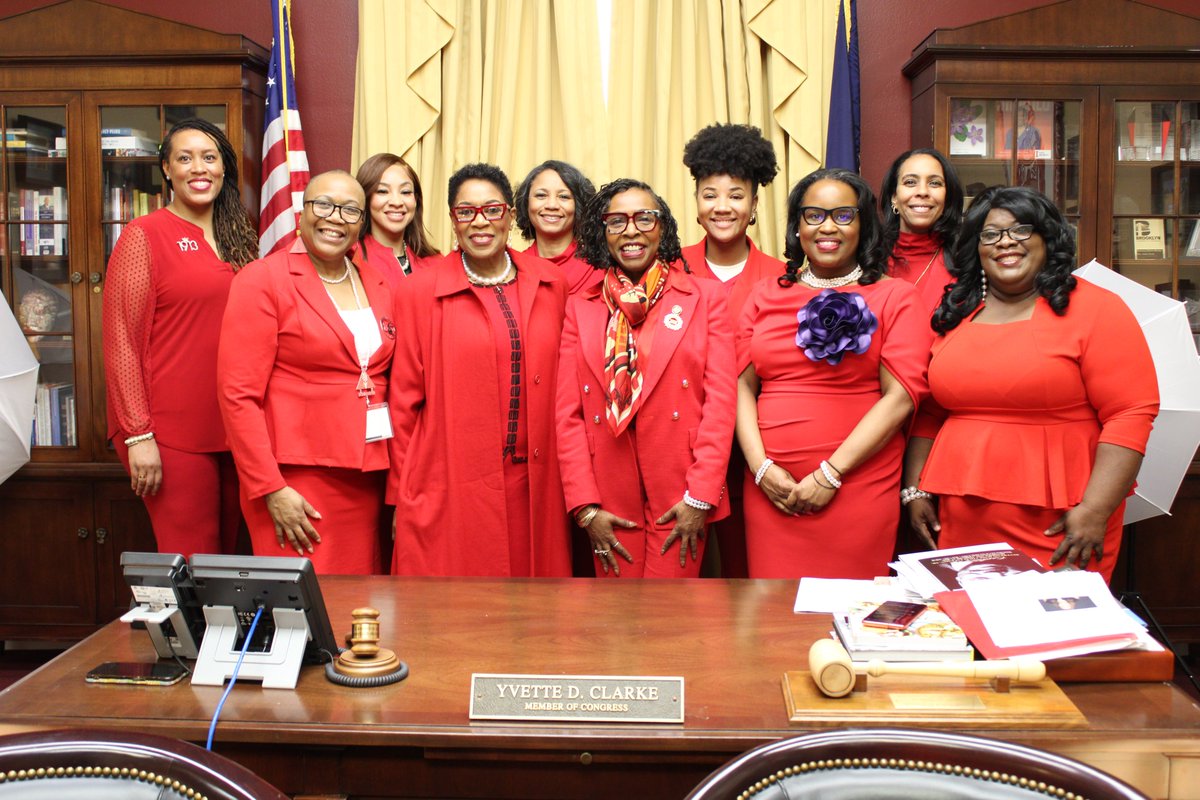 RepYvetteClarke's tweet photo. It was a pleasure to host Sorors nationwide during the 37th Annual Delta Days in the Nation's Capital! In a world riddled with war, injustice, and threats to civil and voting rights, now more than ever, we must continue to uphold our principles centered in service, advocacy, and social action.

The powerful presence of changemakers and community trailblazers on the Hill today reminded me why I am so honored to call myself a woman of @dst1913!