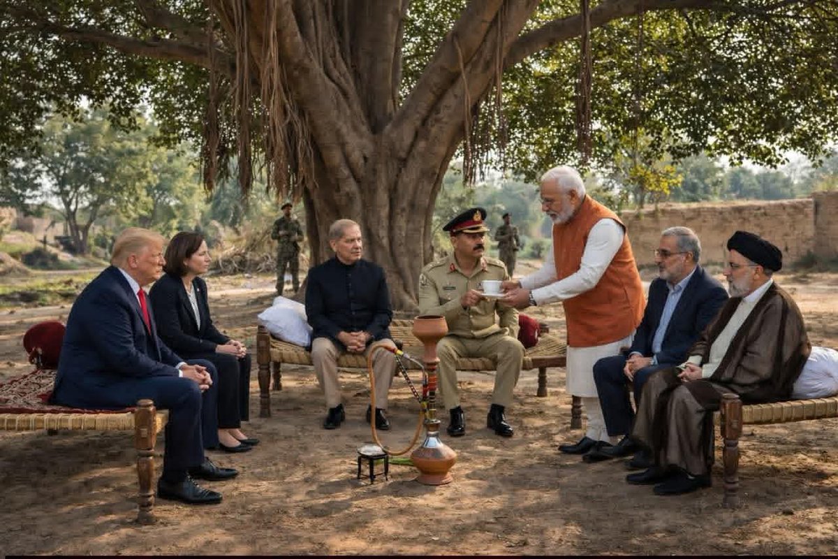 804Insaafi's tweet image. BREAKING: After being summoned, @narendramodi finally agrees to his true calling serving tea at the ‘high-level’ meeting ☕
Diplomacy level: Chai pe charcha, but make it compulsory 😂
#BreakingNews #Modiplomacy #Iran”