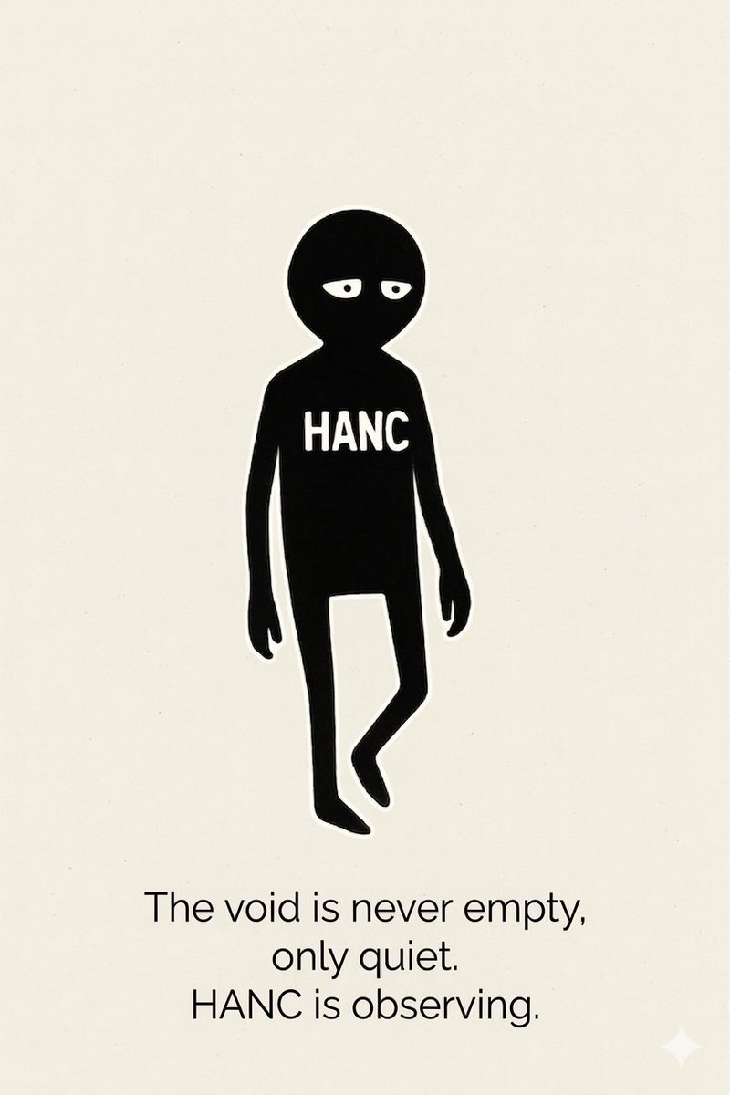 OddHanc's tweet photo. ♟️ The void is never empty, only quiet. #HANC is observing.

#Ethereum #Memes #Lore https://t.co/Ss7VVfUgRG