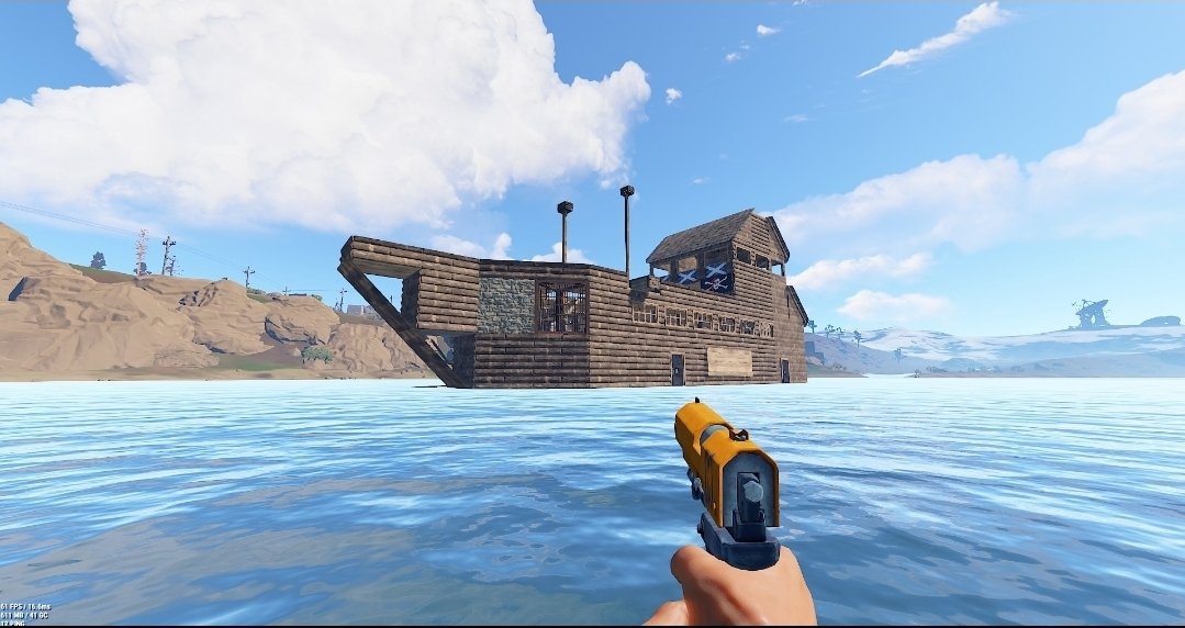 MaxMearsYT's tweet photo. Be me in 2017, making boats before it was cool @playrust https://t.co/8A70bwCHNX