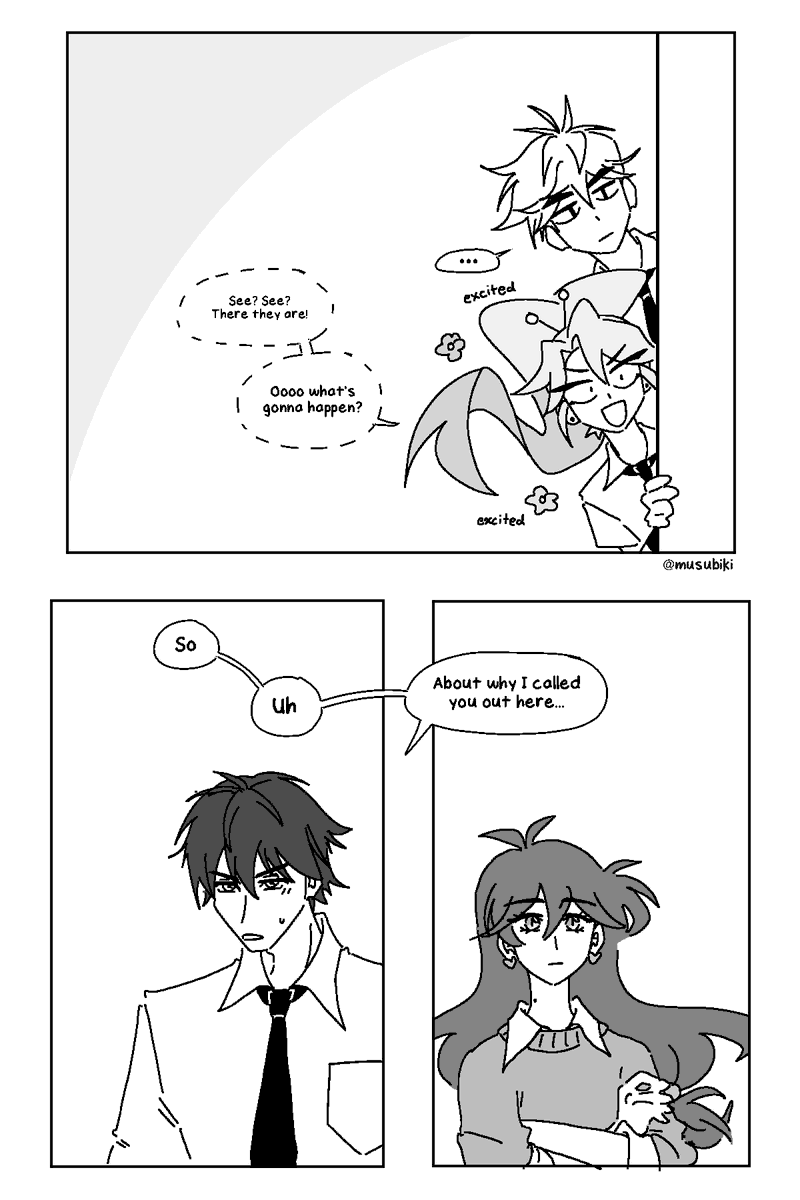 oc] confession (?) 」musubiki 🍙 avoiding spoilersの漫画
