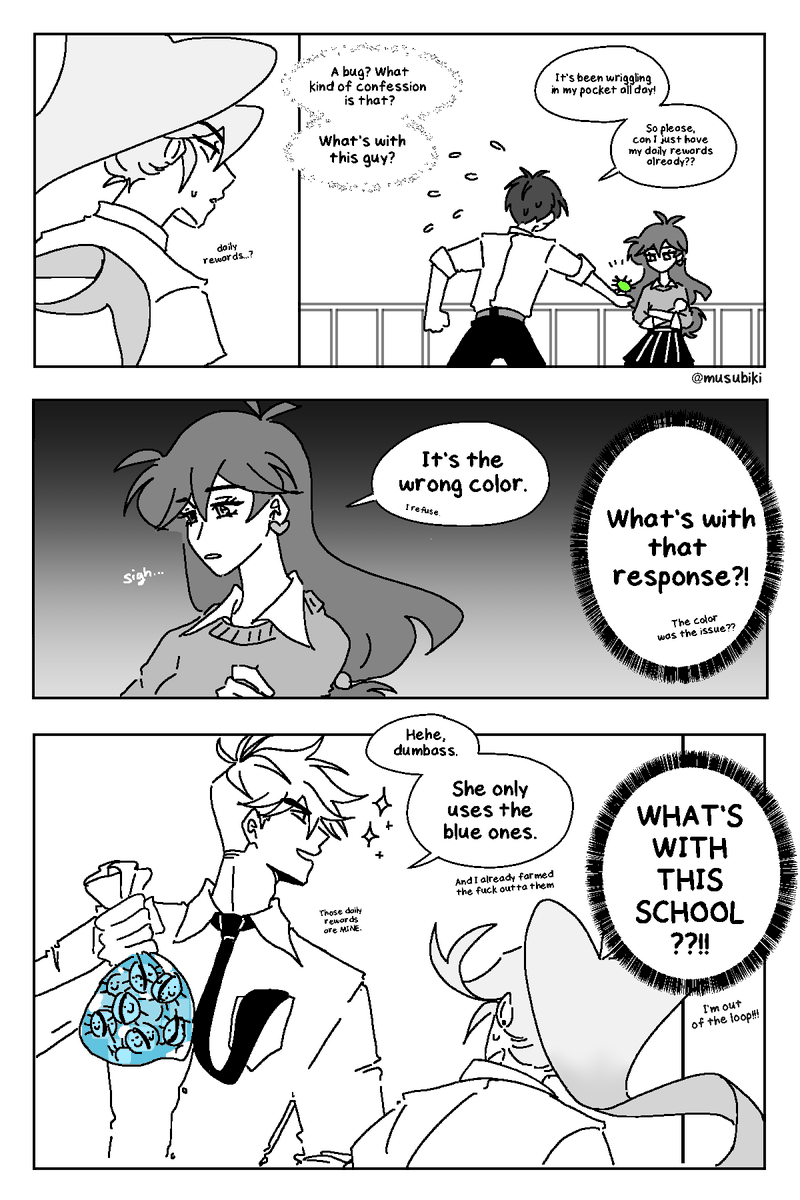 oc] confession (?) 」musubiki 🍙 avoiding spoilersの漫画