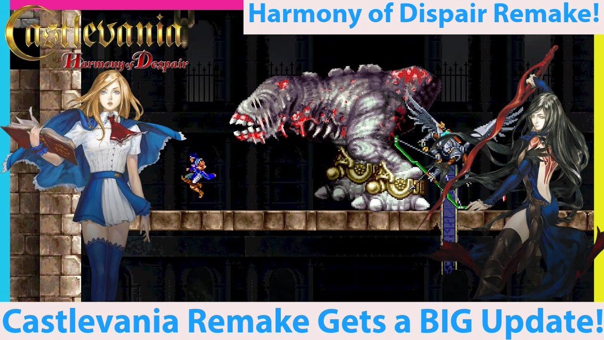 VEsoterica's tweet image. Castlevania Harmony of Despair Remake Gets a BIG Update! Gotta love #castlevania news (vid in reply)