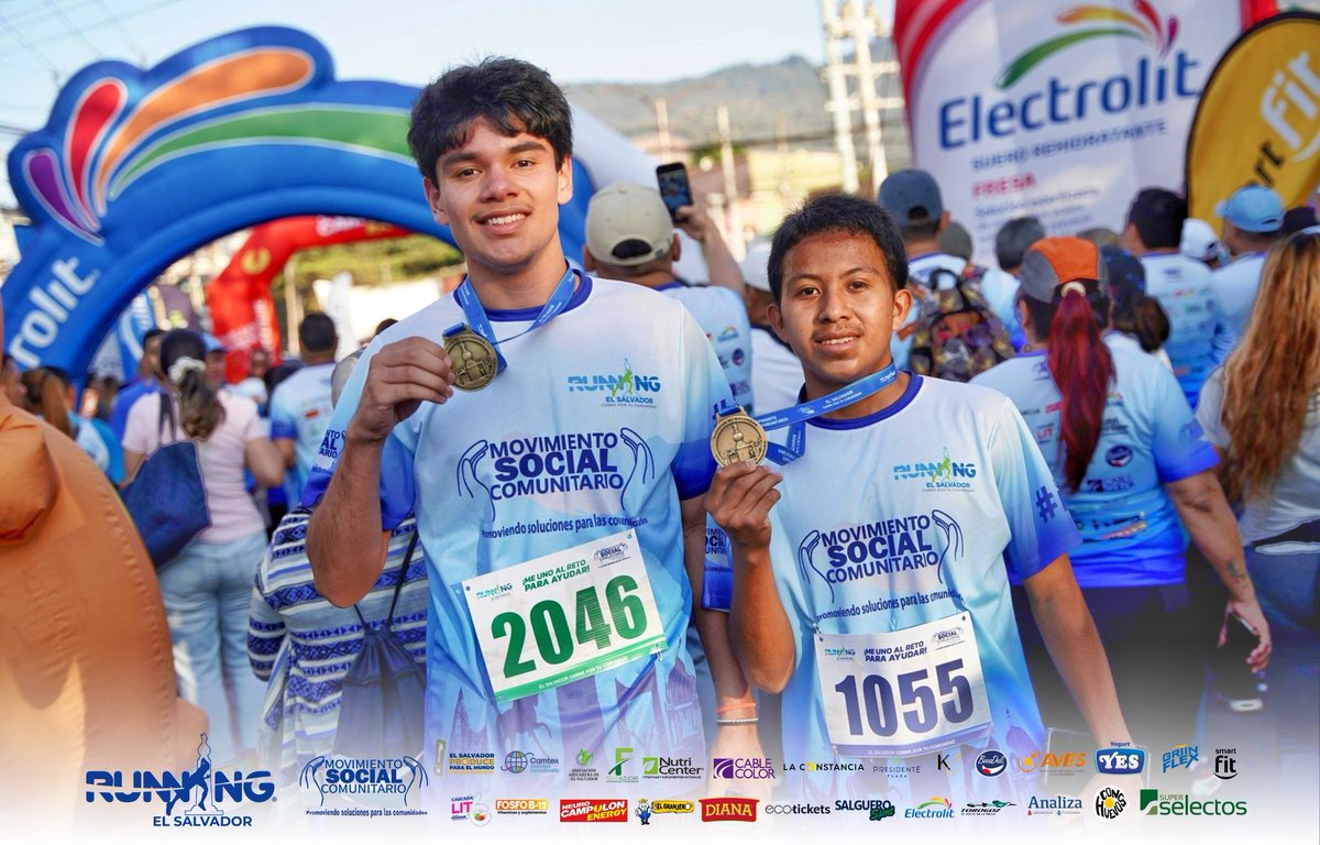 RunningESsv's tweet photo. 🏃‍♂️💙 Running El Salvador marcó un momento inolvidable para el país.
Miles de personas se unieron en una jornada donde la solidaridad fue la protagonista. 🇸🇻✨ https://t.co/qVrZwiCGQb