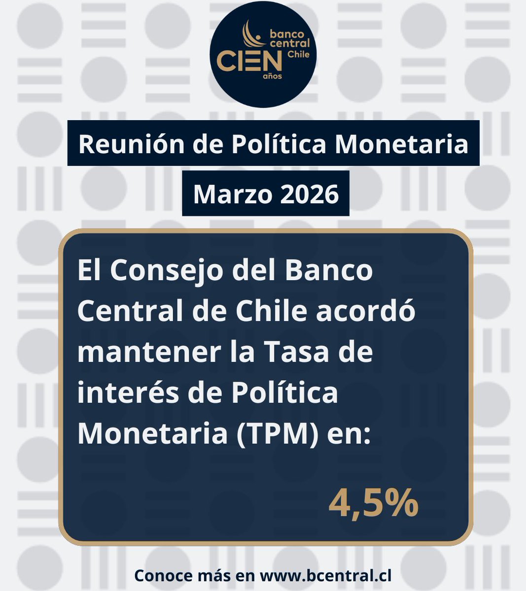 Banco Central de Chile tweet media