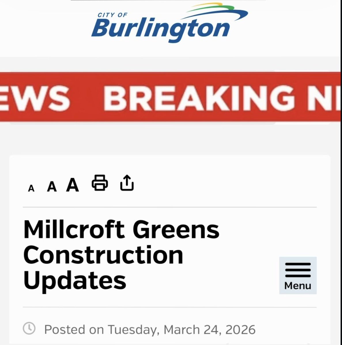Millcroft Against Development tweet media