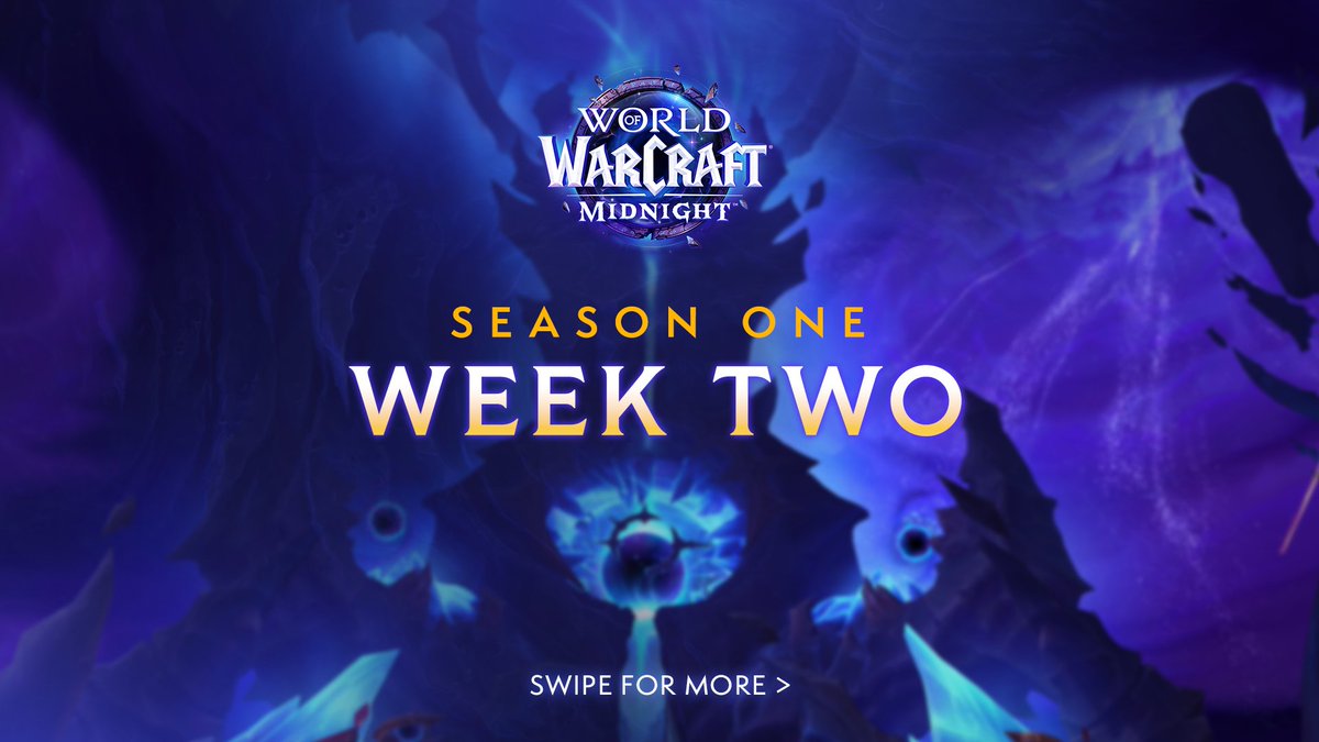 Coming TODAY: Mythic+. New Delves. More Raid difficulties. 🎁

Get ready for Week 2 of Season 1!