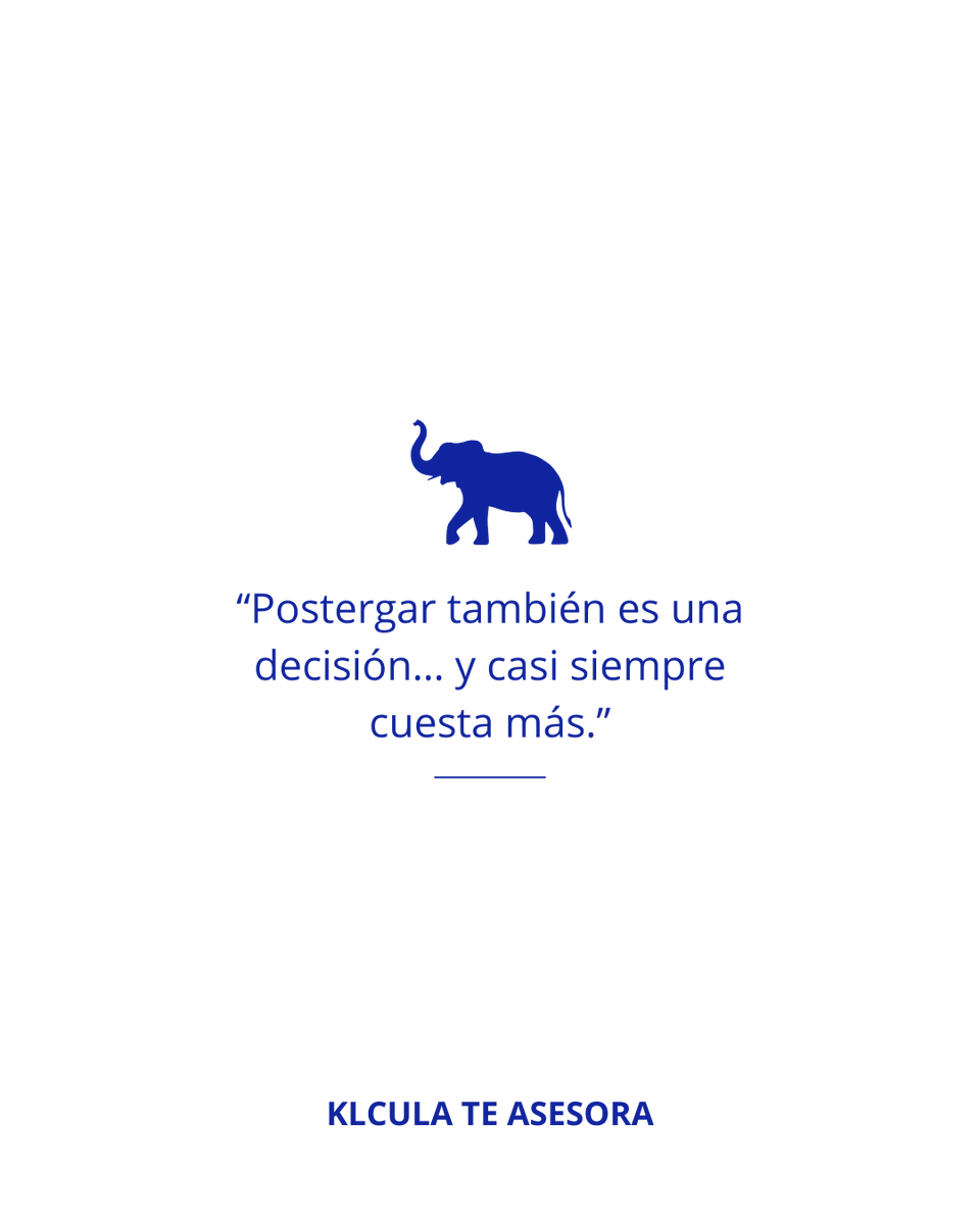 klcula's tweet photo. Postergar también es una decisión…
y en temas fiscales, suele ser la más cara.

#declaracionanual #impuestosmexico https://t.co/JhJ6C52Gcb