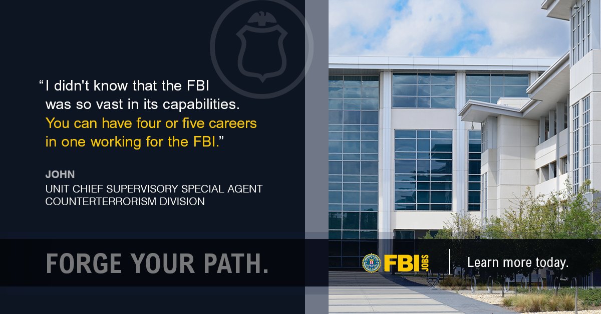 FBIJobs's tweet image. #Huntsville is a launch point for #FBI careers. #ElectronicsTechnicians, #DataAnalysts, #ITSpecialists, and #SpecialAgents at Redstone Arsenal power mission-critical work with real opportunity for advancement. Forge your path. Learn more today. #FBIJobs
fbijobs.gov/locations/reds…