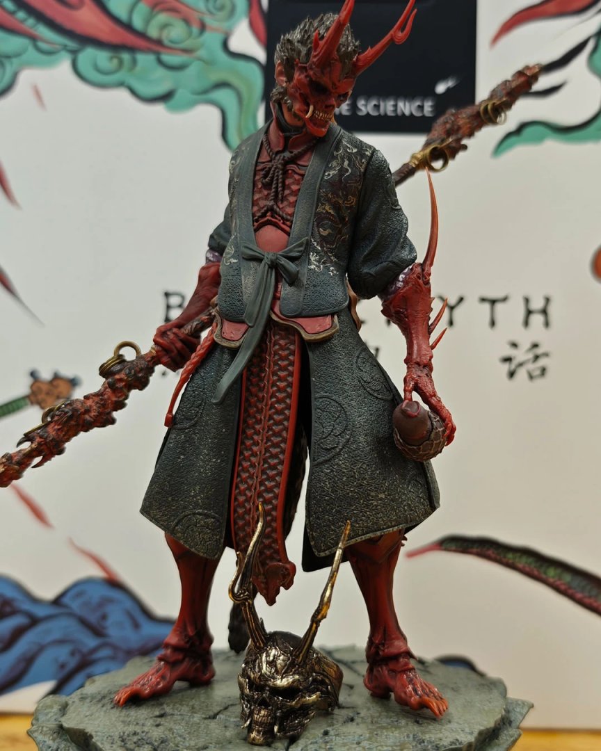 CGMagonline's tweet image. Thank you to #GameScience for sending over this #BlackMyth press package, filled with some really exciting gifts! That model of The Destined One is stunning! We can not wait to display it!