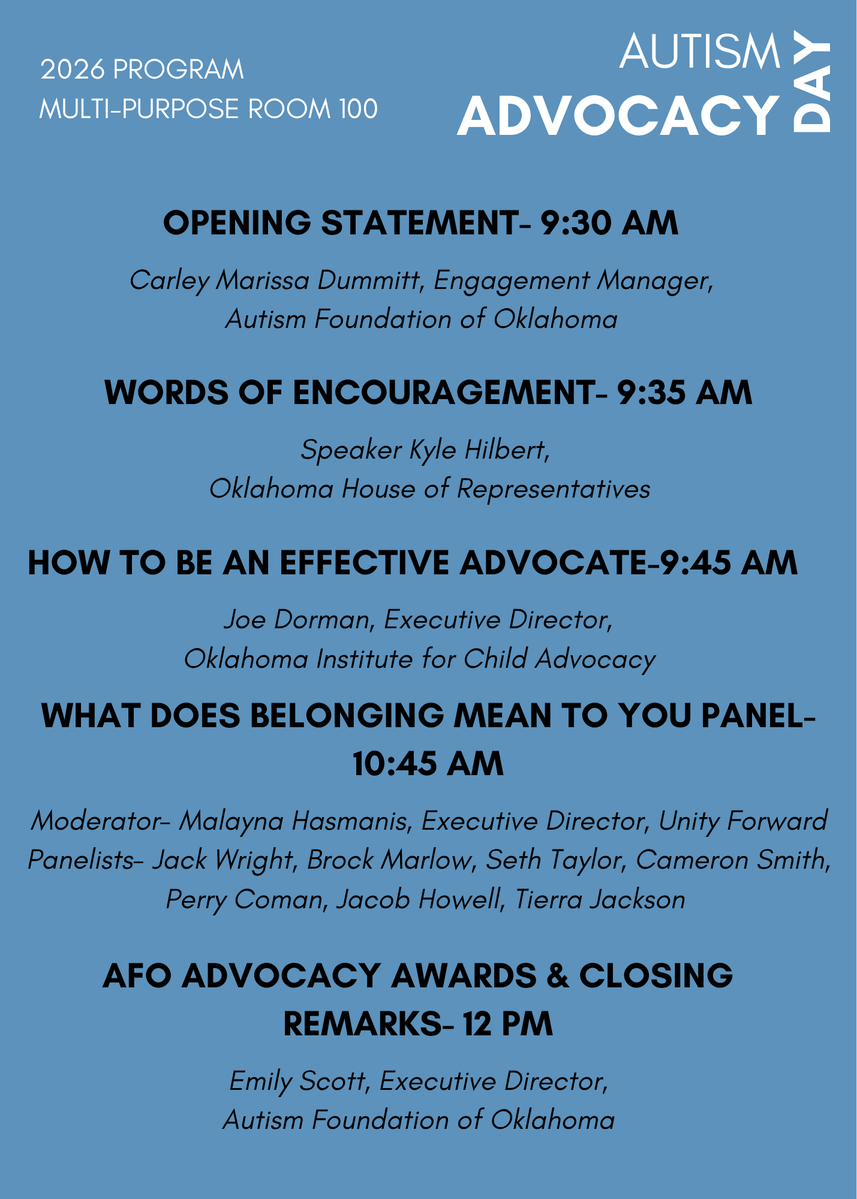 Autism Foundation of Oklahoma tweet media