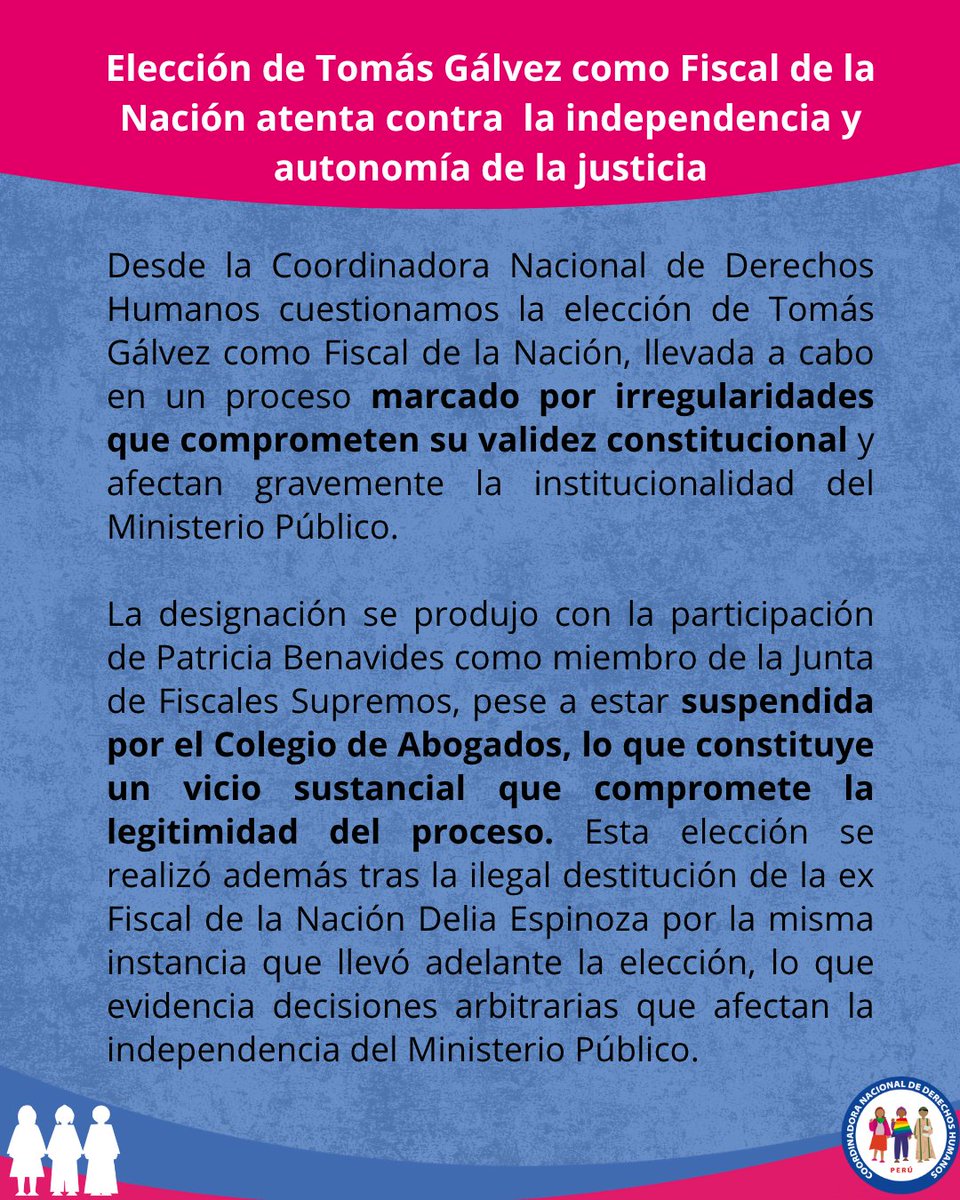 CNDDHH 🇵🇪 #ConsensoPorLosDDHH tweet media