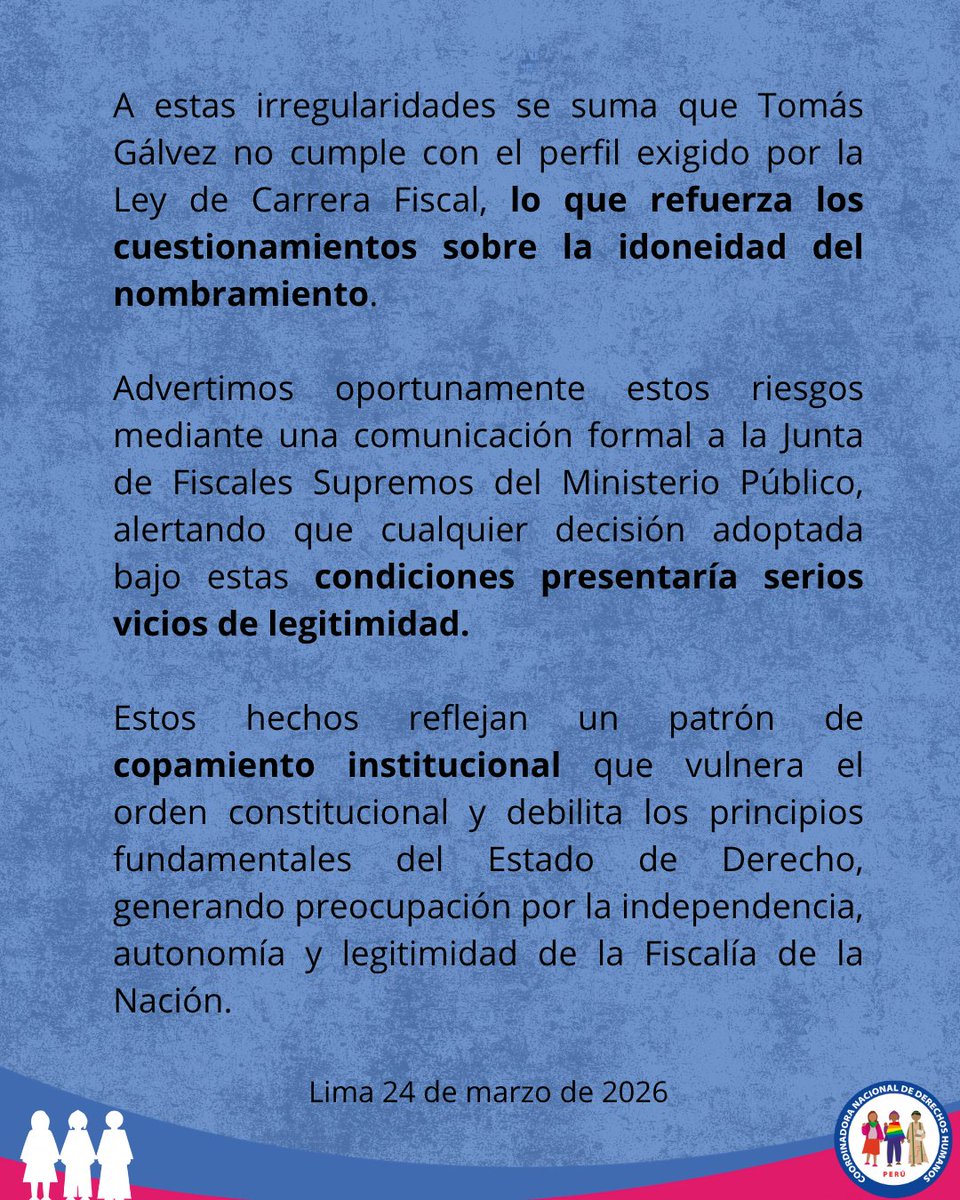 CNDDHH 🇵🇪 #ConsensoPorLosDDHH tweet media