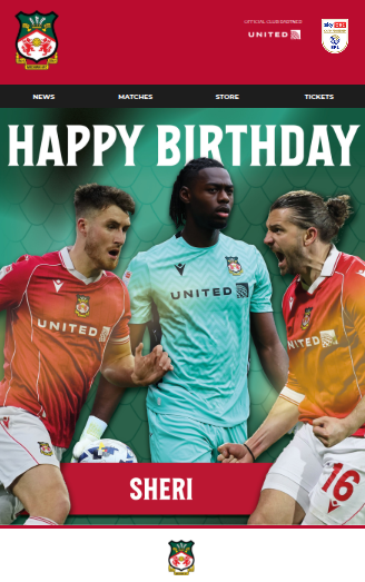 Sheri only here for the Wrexham tweet media