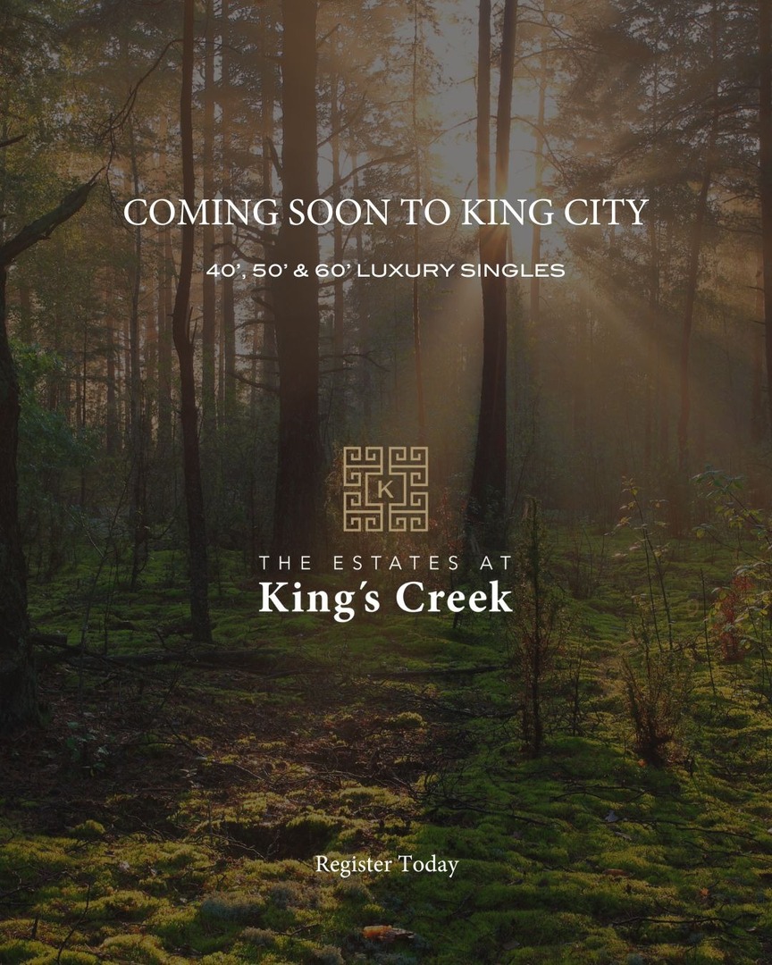 UNIQCommunities's tweet photo. A new season brings a new opportunity for elevated living at The Estates at King’s Creek, coming soon.

This prestigious UNIQ Communities enclave is thoughtfully set within natural surroundings and features an exclusive offering of 40’, 50’, and 60’ single detached homes. https://t.co/lootfhO9UV