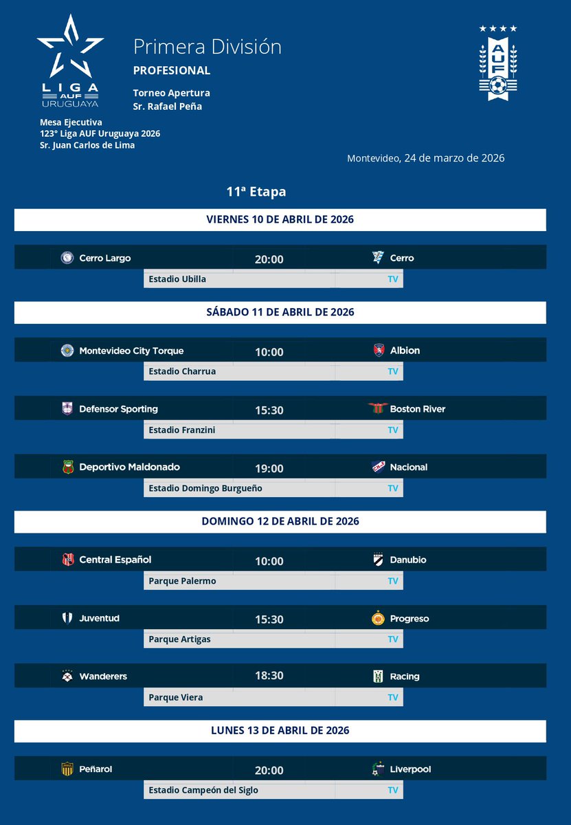 Liga AUF Uruguaya tweet media