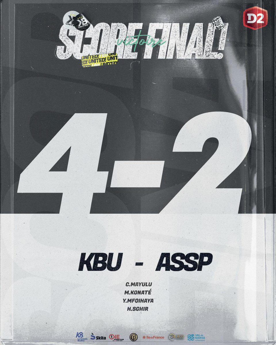 KBUnitedFutsal's tweet photo. 🏴‍☠️ LES SCARA IMPRESSIONNENT 🏴‍☠️

Victoire 4-2 contre Saint-Priest après un match intense 💥
Engagement, discipline et détermination au rendez-vous 💪⚔️

L’équipe reste soudée et enchaîne 🔥 SCAAARAA ⚫️⚪️

#SCAARAA #KBU #D2FUTSAL https://t.co/6m0bi5Ydo4