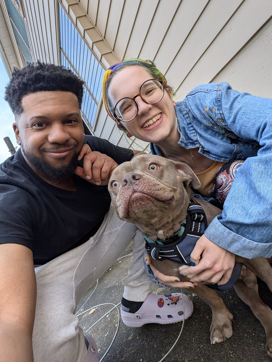 It's fun being a dog dad with my mate 💖🦴🐶