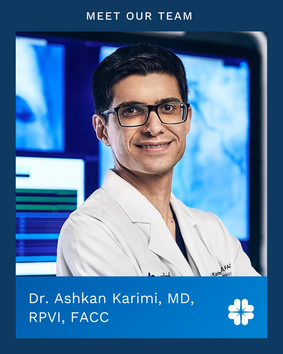 carientva's tweet photo. Meet Dr. Ashkan Karimi, a board-certified vascular surgeon and interventional cardiologist specializing in advanced endovascular treatments. He is dedicated to restoring blood flow and improving the quality of life for his patients. https://t.co/URENGQSE0D https://t.co/SIYTPXOlly
