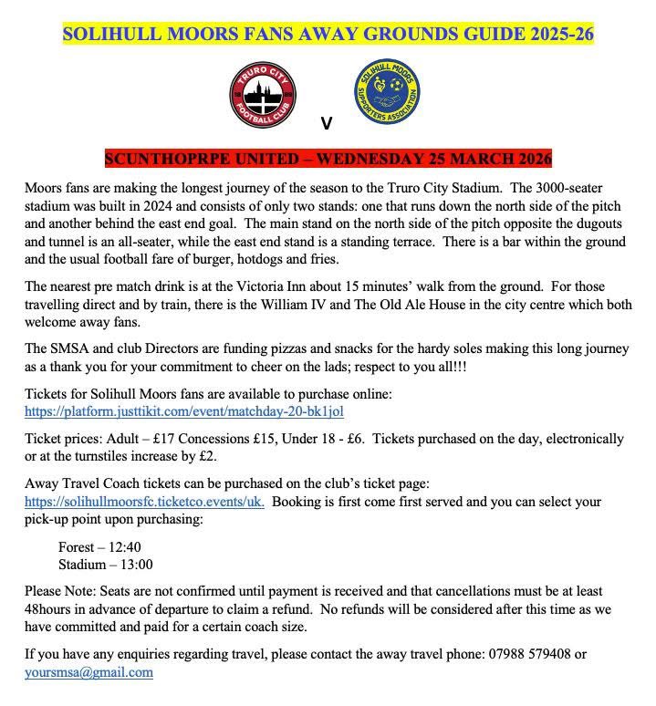 SOLIHULL MOORS FANS tweet media