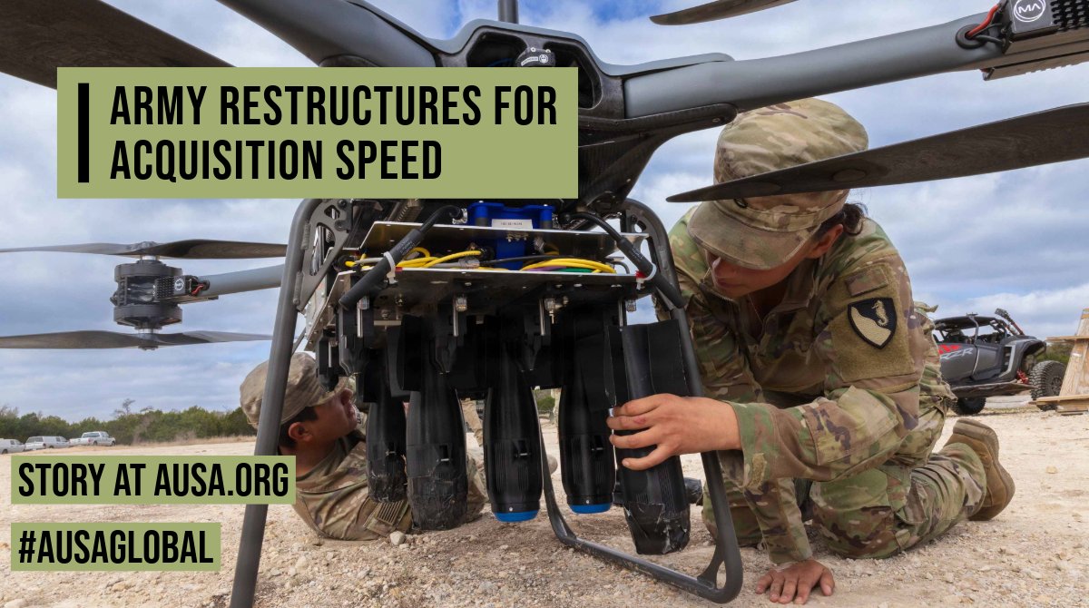 AUSAorg's tweet image. Army Restructures for Acquisition Speed

New Portfolio Acquisition Executives Work Together, Quickly

#ReadMore: ausa.org/news/army-rest…

#AUSAglobal #AUSAorg #AUSA #USArmy #acquisition #industry