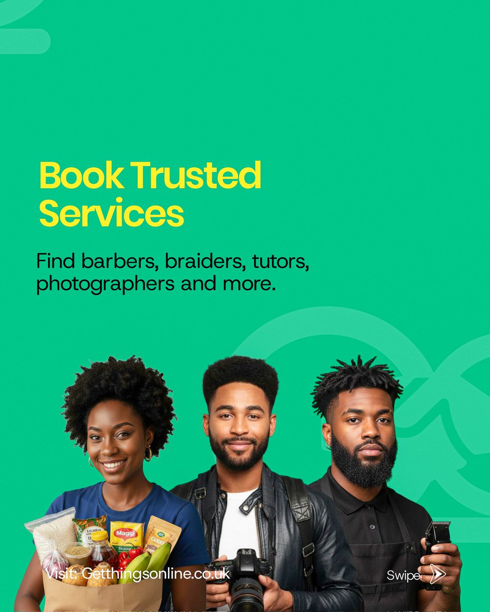 Getthingsonline's tweet image. Scotland, meet Getthings.co.uk✨
From your people, For your people. ❤️
The platform that connects Afro-Caribbean grocery stores, home cooks and skilled professionals with customers who actually understand what we need.

#Getthings #africansindiaspora #afrocaribeans