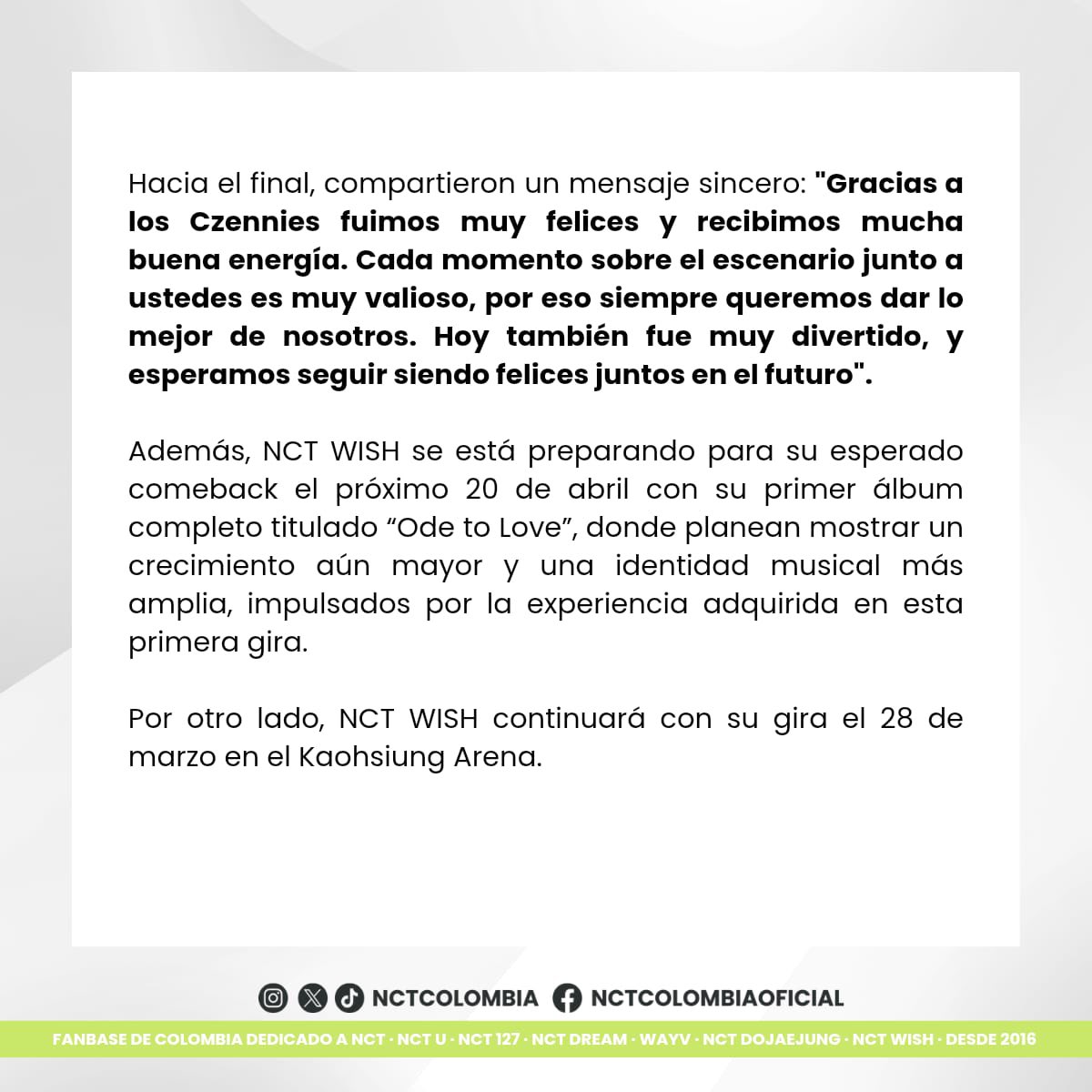 NCT Colombia|🇨🇴 Proyectos tweet media